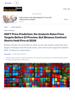 MSFT Price Prediction: Six Analysts Raise Price Targets Before Q1 Preview, But Binance Contract Shorts Hold Firm at $528 - Blockchain.News