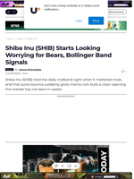 Shiba Inu (SHIB) Starts Looking Worrying for Bears, Bollinger Band Signals - U.Today