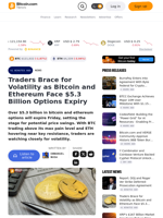 Traders Brace for Volatility as Bitcoin and Ethereum Face $5.3 Billion Options Expiry – Bitcoin News