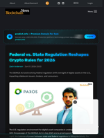 Federal vs. State Regulation Reshapes Crypto Rules for 2026 - Blockchain.News