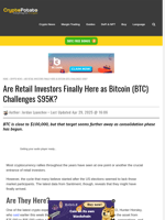 Are Retail Investors Finally Here as Bitcoin (BTC) Challenges $95K?