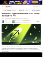 Robinhood’s crypto revenue rises 20% – So why did HOOD fall 7%? - AMBCrypto