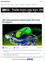 XRP Under Pressure, But $3 Line Holds Strong (For Now)