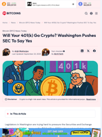 401(k) Crypto Access Gets a Boost from Trump’s Executive Order