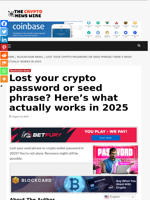 Lost your crypto password or seed phrase? Here’s what actually works in 2025 - The Crypto News Wire