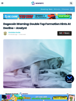 Dogecoin Warning: Double Top Formation Hints At Decline - Analyst