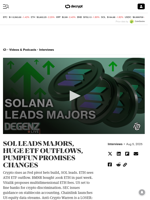 SOL LEADS MAJORS, HUGE ETF OUTFLOWS, PUMPFUN PROMISES CHANGES - Decrypt