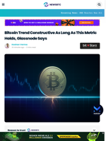 Bitcoin Trend Constructive As Long As This Metric Holds, Glassnode Says