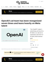 OpenAI's ad team has been reorganized seven times and leans heavily on Meta talent