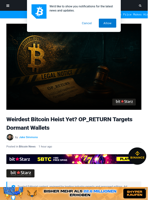 Weirdest Bitcoin Heist Yet? OP_RETURN Targets Dormant Wallets