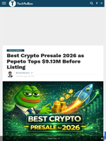 Best Crypto Presale 2026 as Pepeto Tops $9.13M Before Listing - TechBullion