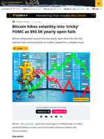 Bitcoin Volatility Spikes on a Classic FOMC Trading Day