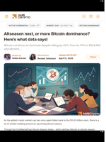 Altseason next, or more Bitcoin dominance? Here’s what data says! - AMBCrypto