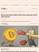 Bitcoin hit hard: $112K is BTC's last stand after $190 mln wipeout - AMBCrypto