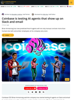 Coinbase Introduces Two AI Agents to Assist Workers