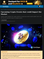 Upcoming Crypto Events that could Impact the Market