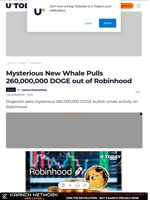 Mysterious New Whale Pulls 260,000,000 DOGE out of Robinhood