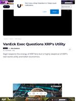 VanEck Exec Questions XRP's Utility - U.Today