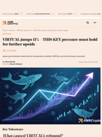 VIRTUAL jumps 11% - THIS KEY pressure must hold for further upside - AMBCrypto