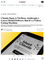 Claude Opus 4.7 Is Here: Anthropic’s Latest Model Delivers, But It’s a Token Eating Machine - Decrypt