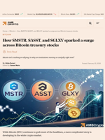How $MSTR, $ASST, and $GLXY sparked a surge across Bitcoin treasury stocks - AMBCrypto