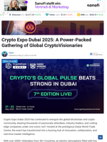 Crypto Expo Dubai 2025: A Power-Packed Gathering of Global CryptoVisionaries