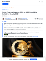 Why DEGO Price Tanked 60% Following USD1 Stablecoin Move