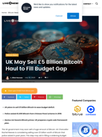 UK May Sell £5 Billion Bitcoin Haul to Fill Budget Gap | Live Bitcoin News