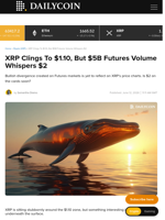 XRP Clings To $1.10, But $5B Futures Volume Whispers $2 - DailyCoin