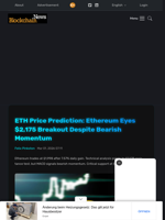 ETH Price Prediction: Ethereum Eyes $2,175 Breakout Despite Bearish Momentum - Blockchain.News