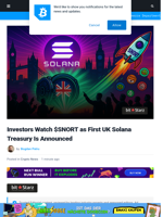 First UK Solana Treasury Launches, All Eyes Are on Snorter Token