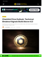Chainlink Price Outlook: Technical Breakout Signals Build Above $13