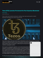 Tezos (XTZ) Launches Previewnet for Post-Quantum Blockchain - Blockchain.News