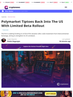 Polymarket Tiptoes Back Into The US With Limited Beta Rollout