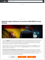 Spanish Crypto Influencer Arrested in $300 Million Fraud Scheme - Brave New Coin