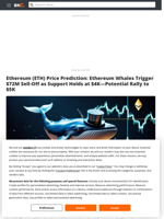 Ethereum (ETH) Price Prediction: Ethereum Whales Trigger $72M Sell-Off as Support Holds at $4K—Potential Rally to $5K - Brave New Coin