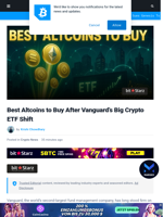 Best Altcoins to Buy After Vanguard’s Big Crypto ETF Shift