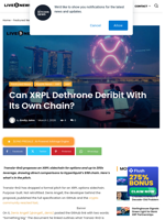 Can XRPL Dethrone Deribit With Its Own Chain? | Live Bitcoin News