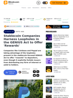 Stablecoin Companies Harness Loopholes in the GENIUS Act to Offer 'Rewards' – Crypto News Bitcoin News