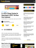 Is a 50% Plunge Coming for Hyperliquid's HYPE? The Bear Case Explained