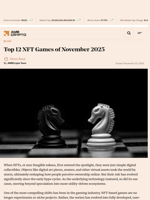 Top 12 NFT Games of November 2025 - AMBCrypto