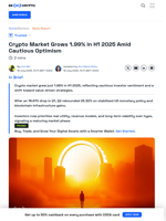 Crypto Market in H1 2025: Modest Growth, Rising Investor Caution