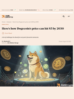 Here's how Dogecoin's price can hit $5 by 2030 - AMBCrypto