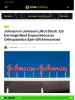 Johnson & Johnson (JNJ) Stock: Q3 Earnings Beat Expectations as Orthopaedics Spin-Off Announced