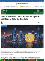 From Presale Buzz to $1 Ambitions: Lyno AI and Ozak AI Take the Spotlight - TheNewsCrypto