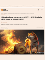 Shiba Inu burn rate rockets 8,925% – Will this help SHIB shoot to $0.0000153? - AMBCrypto