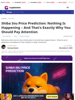 Shiba Inu Price Prediction: Nothing Is Happening – And That’s Exactly Why You Should Pay Attention