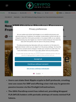 New XRP Staking Strategy Emerges From Flare Amid Airdrop Excitement - Crypto News Flash