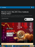 Bitcoin Crash: Why BTC Price Suddenly Falling Today?