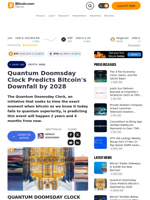 Quantum Doomsday Clock Predicts Bitcoin's Downfall by 2028 – Crypto News Bitcoin News